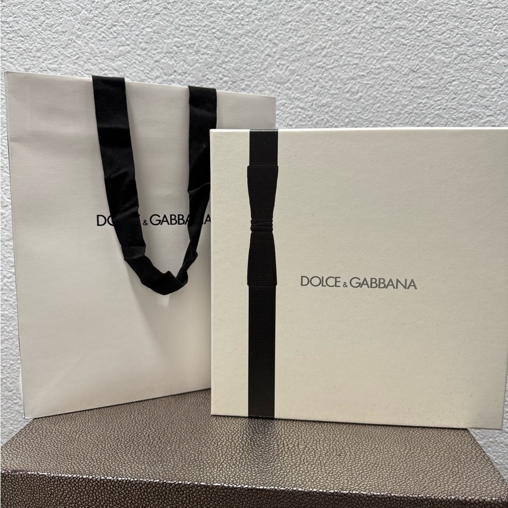 Dolce & Gabbana Cream Box with Black Ribbon